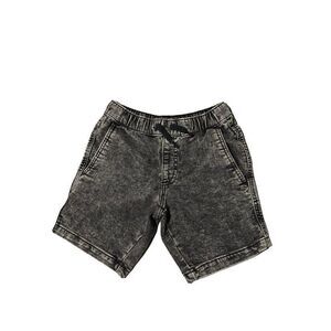 Colorful Planet Girls Grey Black Wash Slash Pockets Jean Shorts Size Small (6/7)